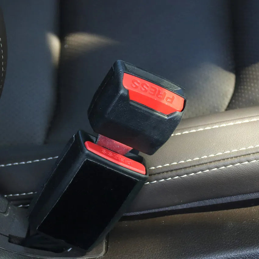 2pcs Update Thicken Car Seat Belt Clip Extender Safety Seatbelt Lock Buckle Plug Thick Insert Socket Extender Safety Buckle